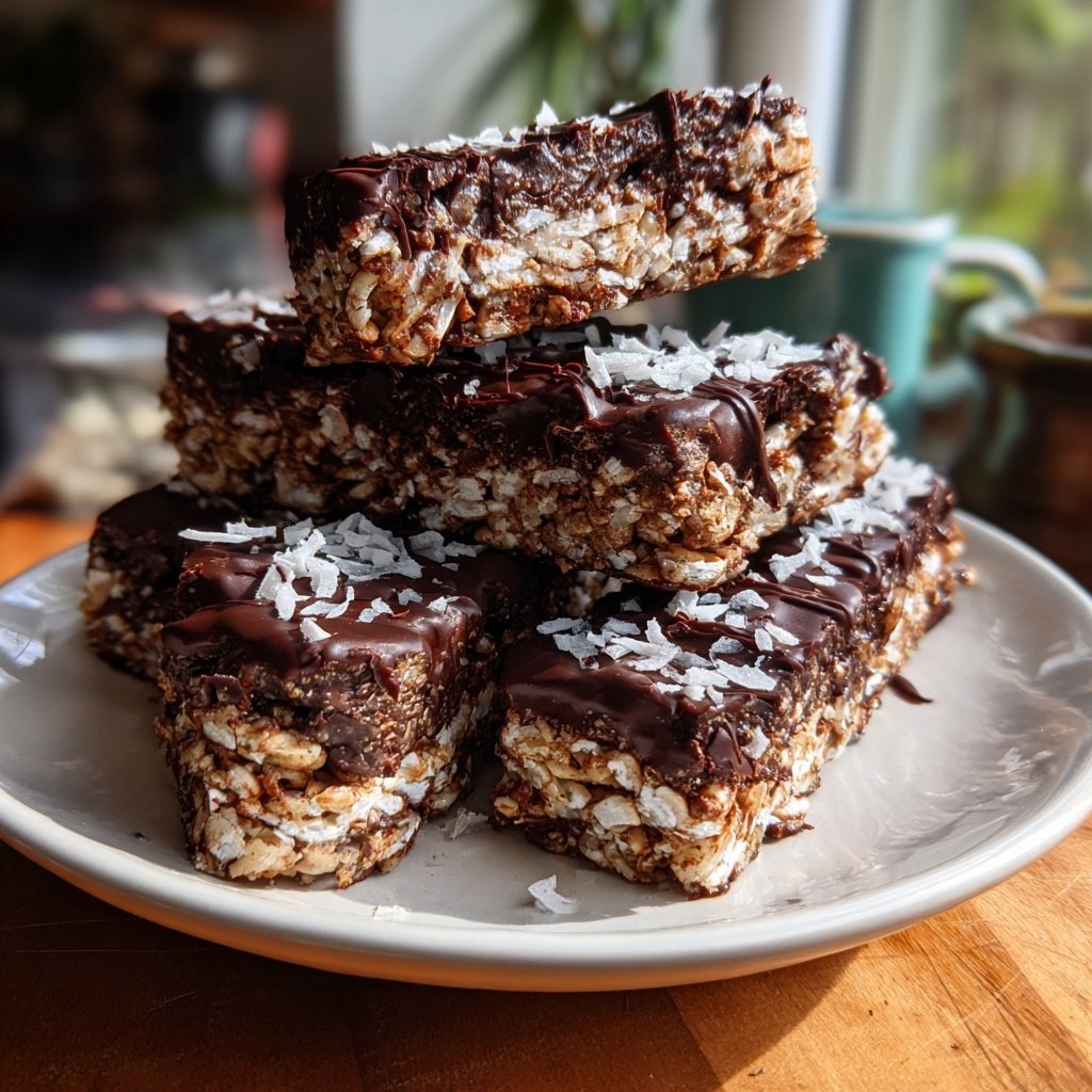 Chocolate Coconut Snack Bars