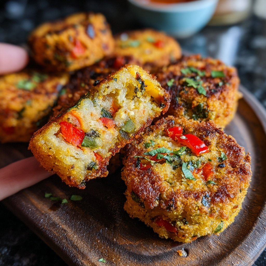 Crispy Polenta Veggie Nuggets