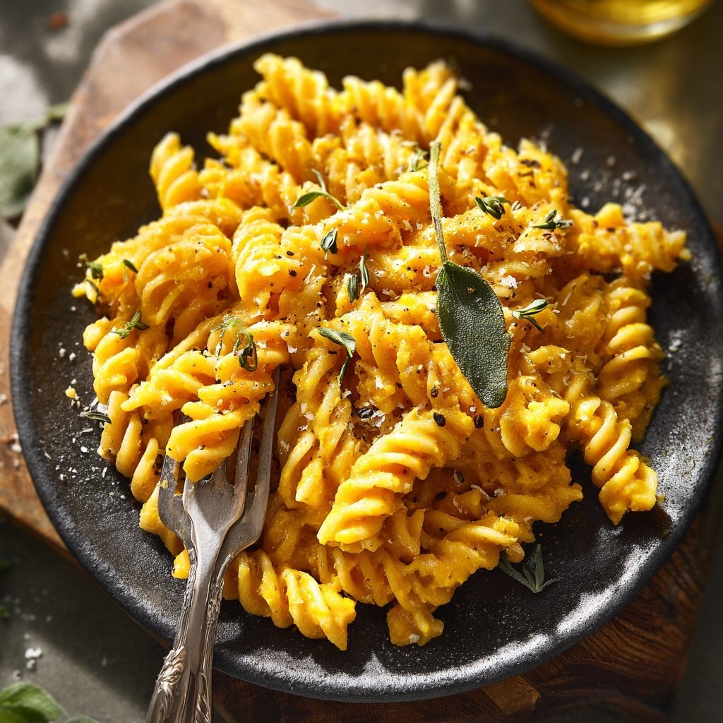 Valentine Dinner Creamy Pumpkin Pasta