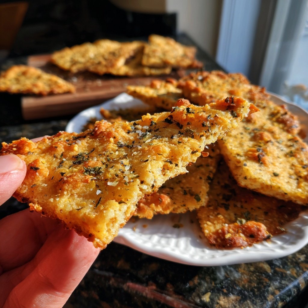 Crispy Chickpea Flatbread Snacks