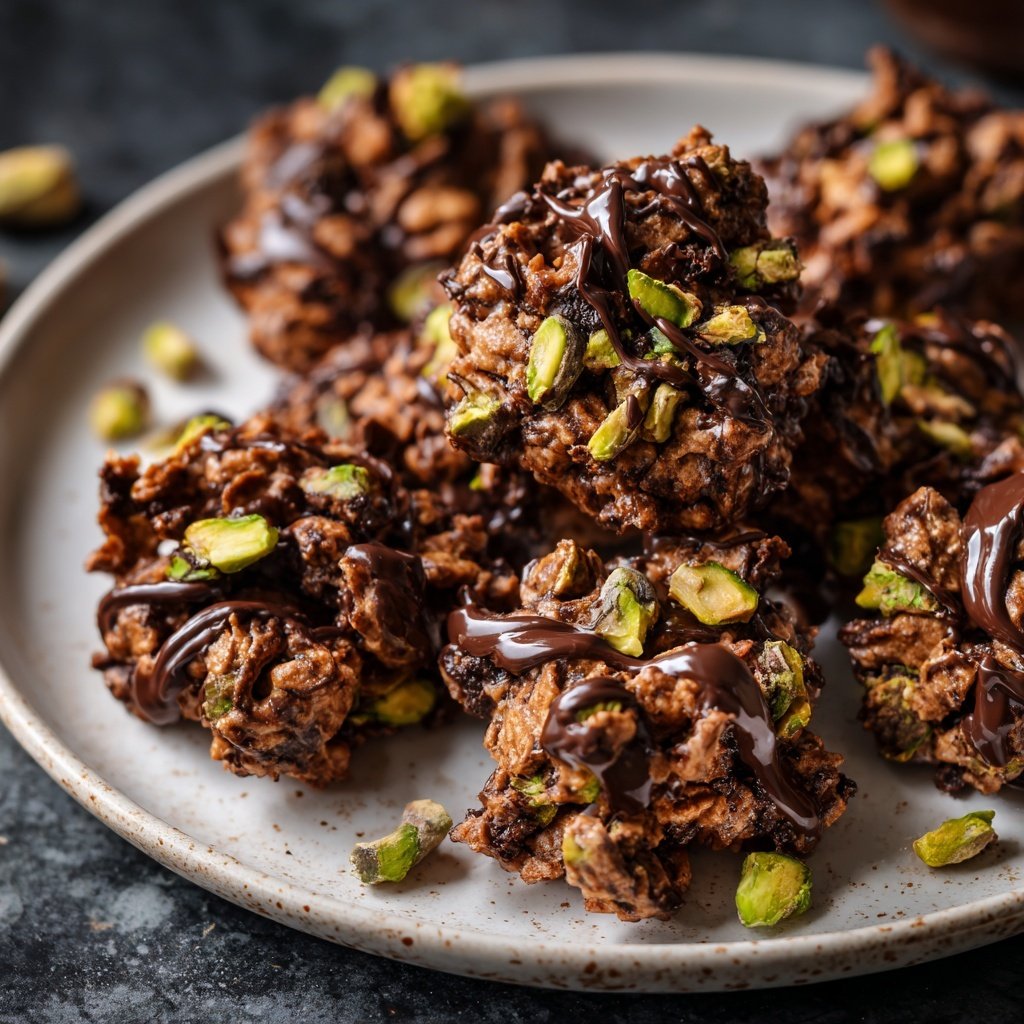 Chocolate Pistachio Snack Clusters