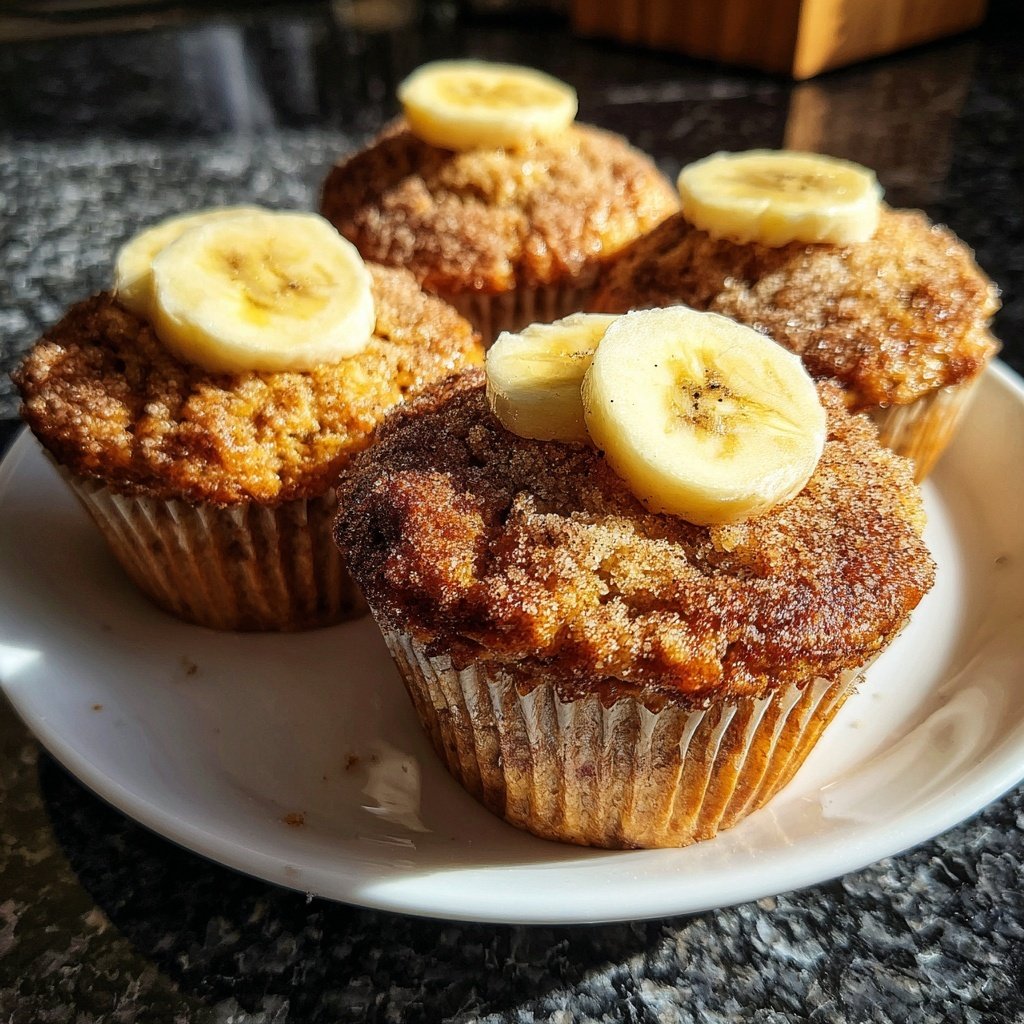 Banana Cinnamon Yogurt Muffins