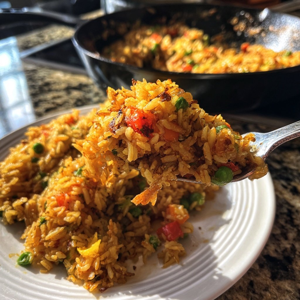 Baked Veggie Rice Skillet