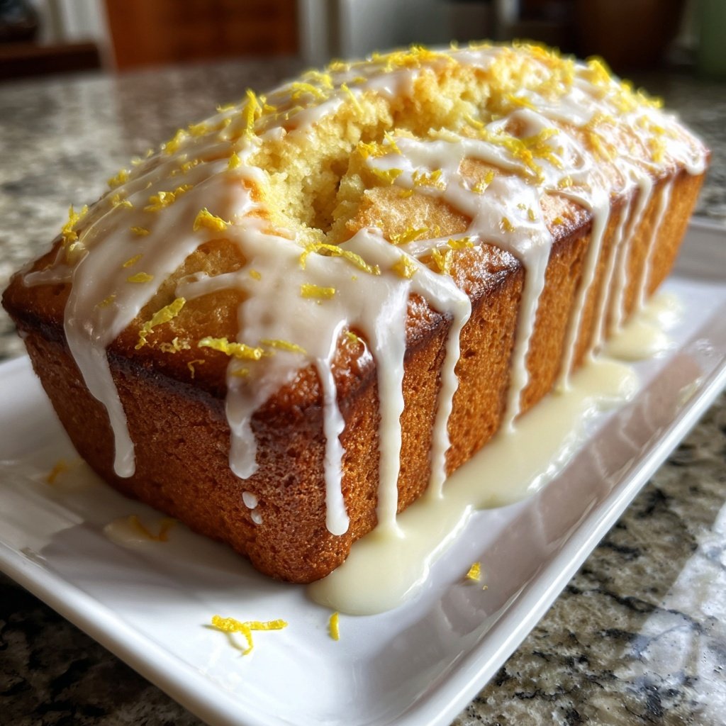 Cottage Cheese Lemon Loaf