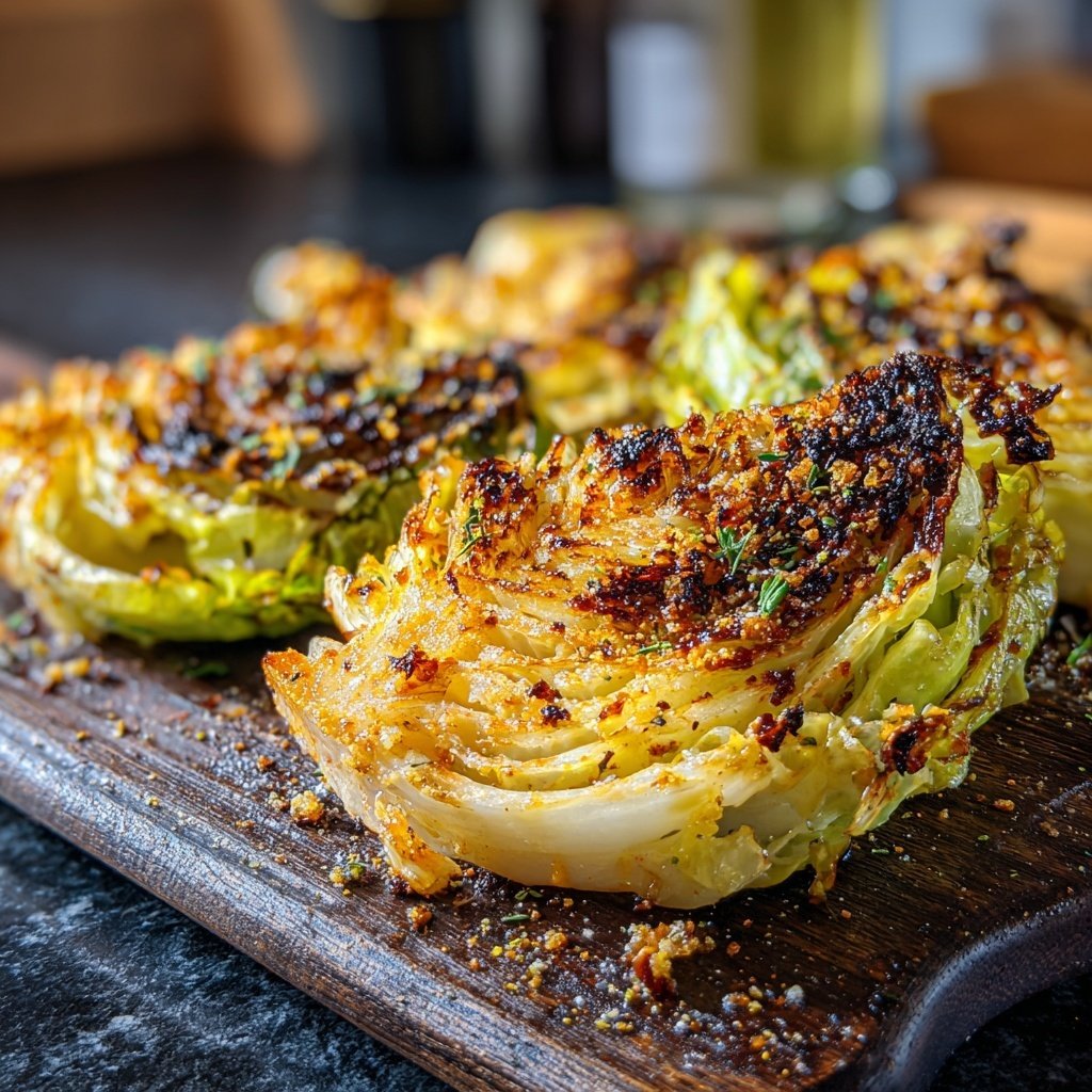 Jamaican Roasted Cabbage Steaks