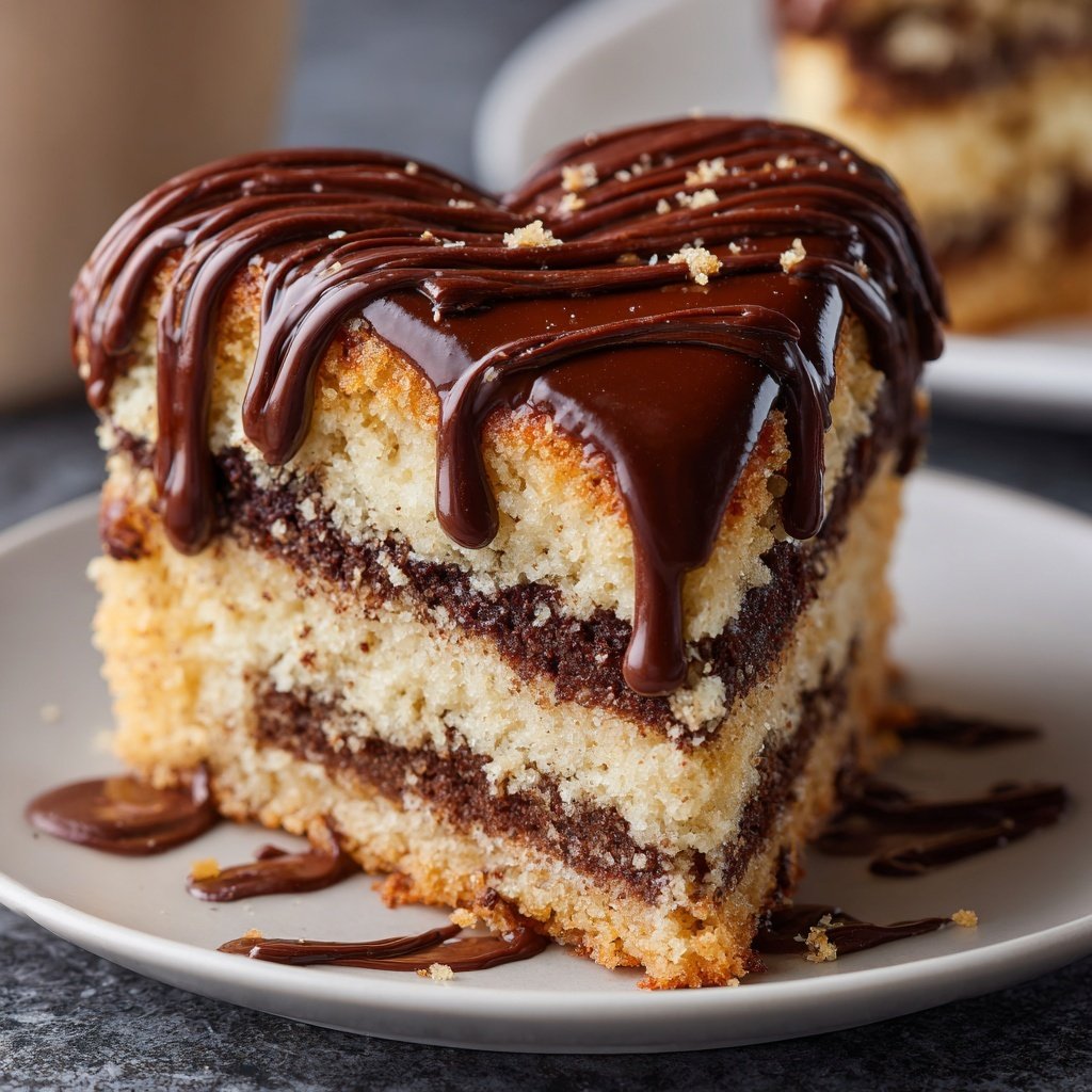 Mini Heart Cake with Chocolate Sponge