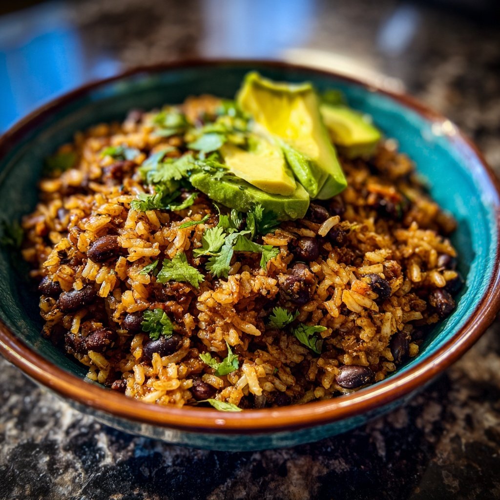 Jamaican Black Bean and Rice Bowl