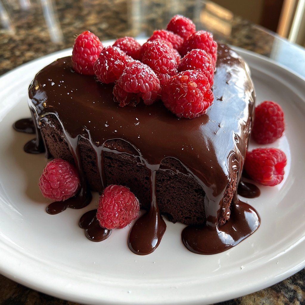 Heart-Shaped Chocolate Cake