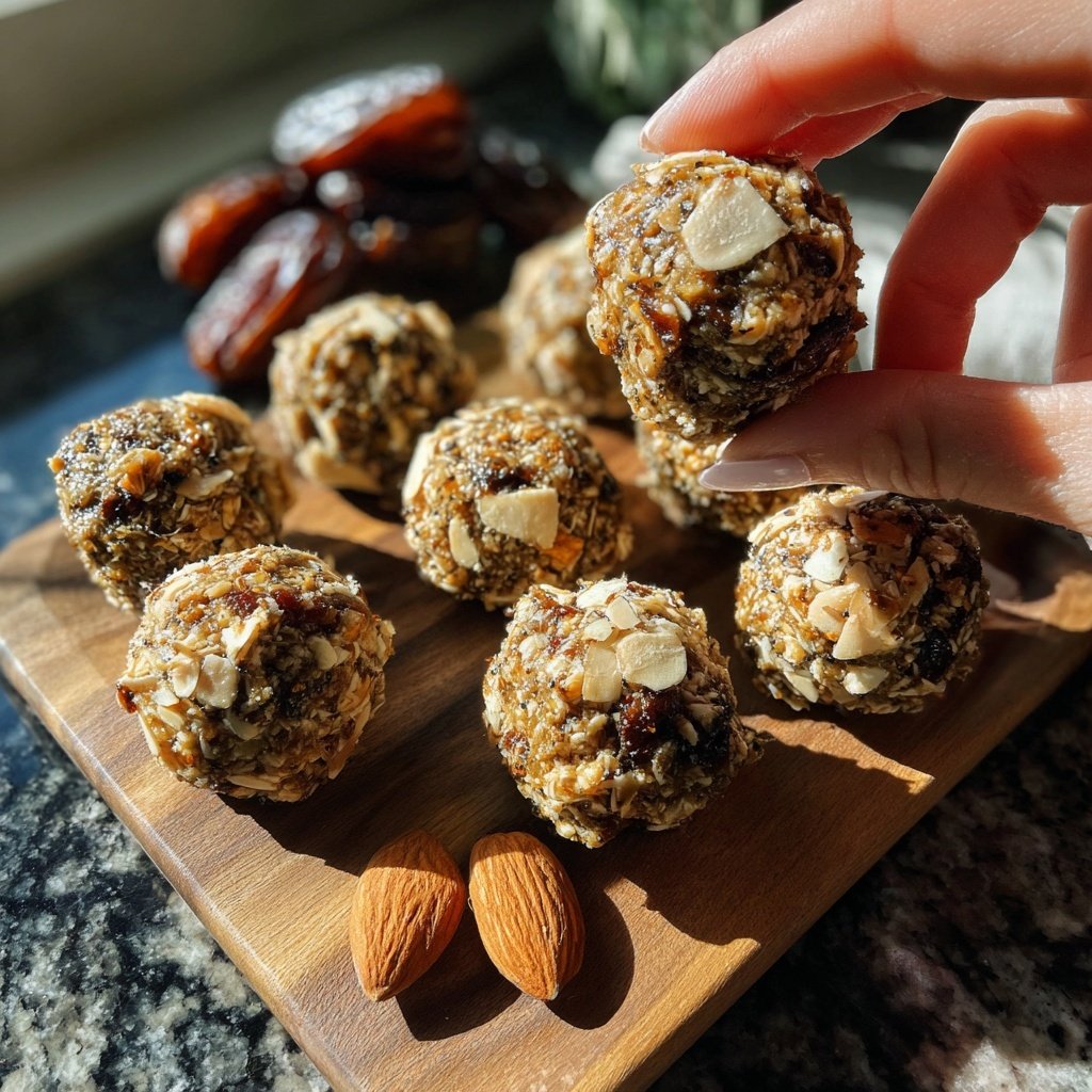 Healthy Almond Date Snack Bites