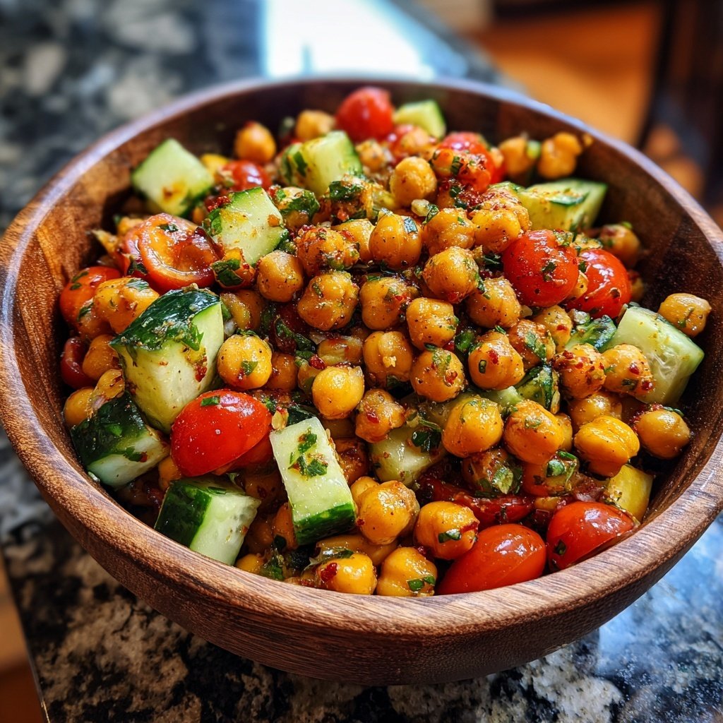 Healthy Roasted Chickpea Salad