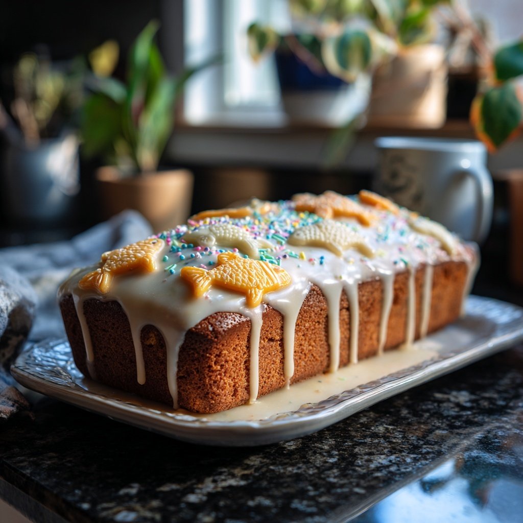 Simple Pisces Sheet Cake