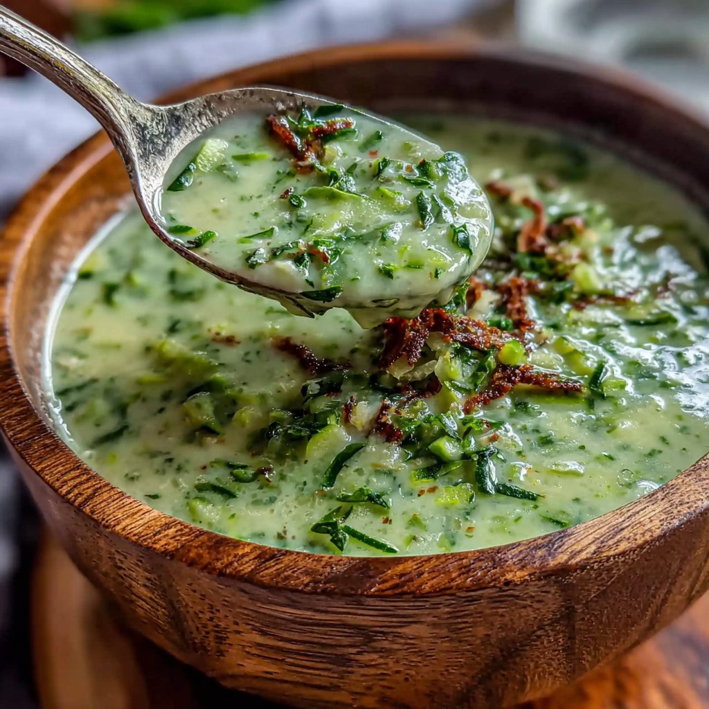 Spring Zucchini And Herb Soup